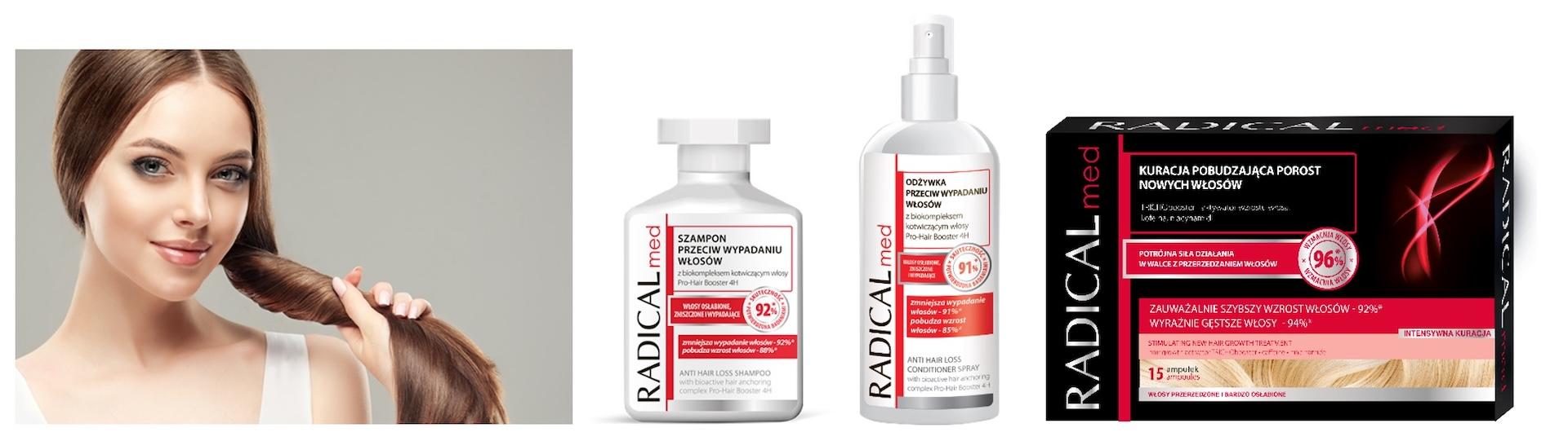 Sposób na wypadające włosy – kuracja marki Radical