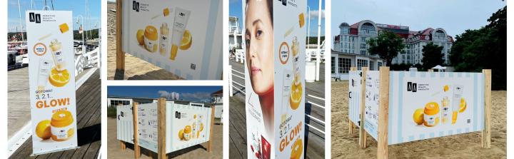 Niestandardowe reklamy Oceanic na sopockich plażach