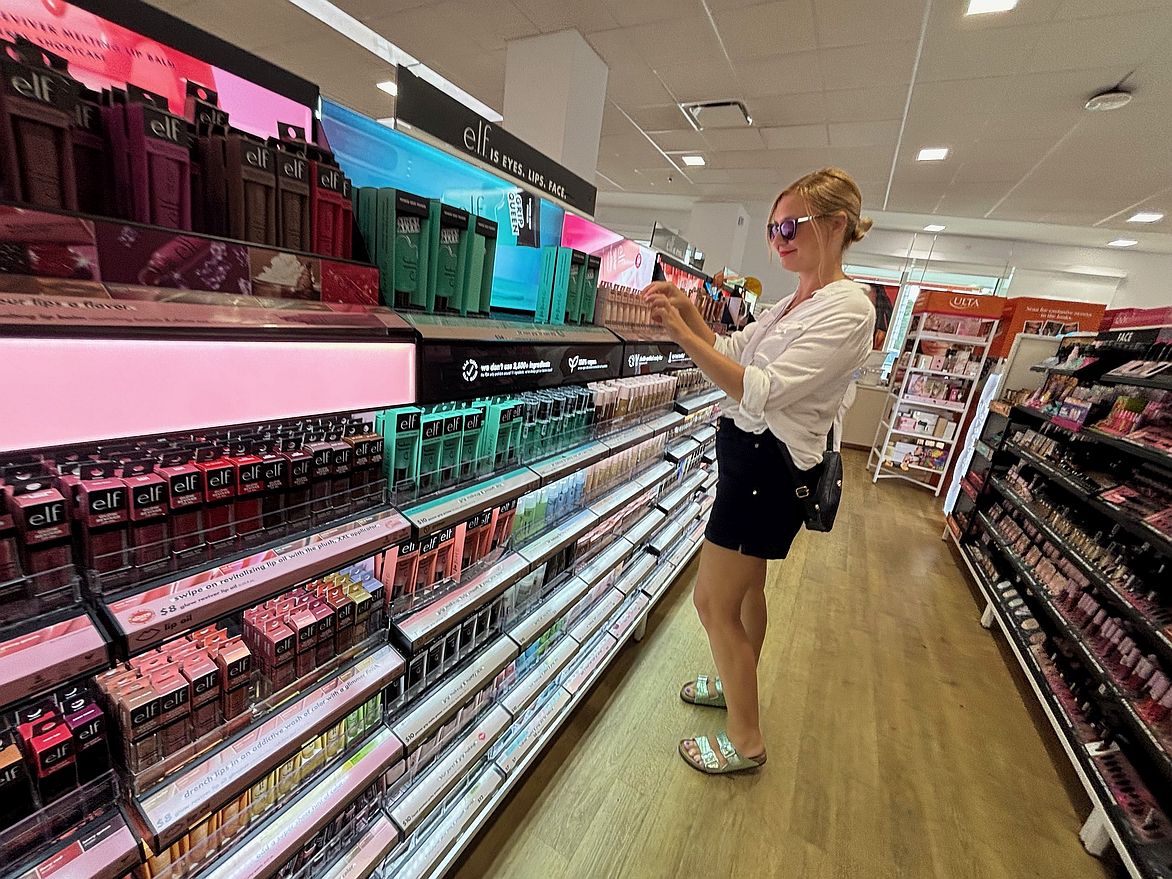 Ekspozytor marki w amerykańskiej Ulta Beauty