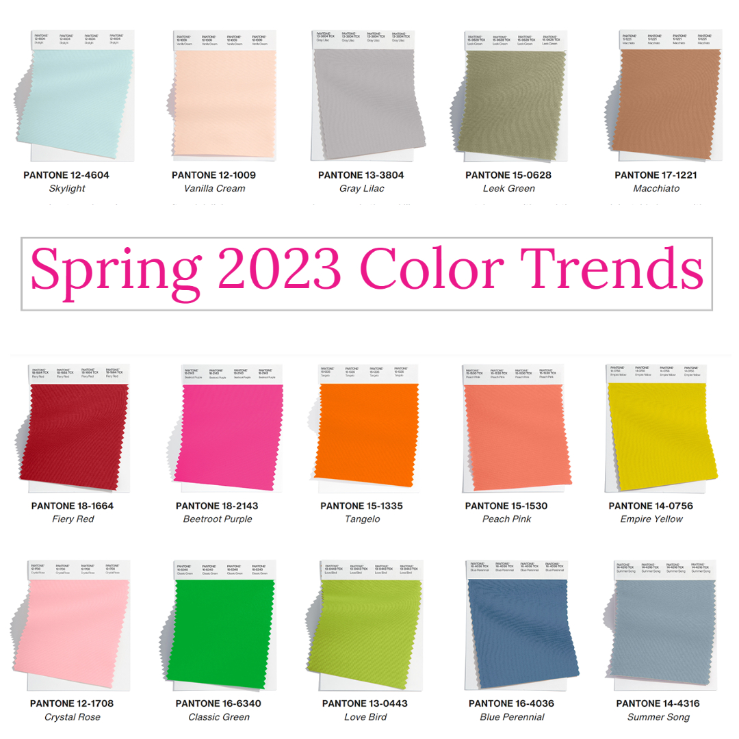 Spring 2023 Color Trends Pantone Nyfw Summer 2023 